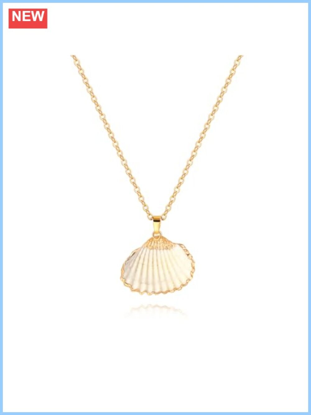 18K Gold Plated Coin Pendant Necklace Cable Chain 18" Hypoallergenic